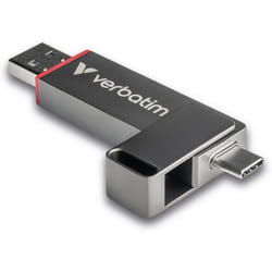 Verbatim Dual QuickStick unità flash USB 256GB USB Type-A / USB Type-C 3.2 Gen 1 (3.1 Gen 1) Grigio
