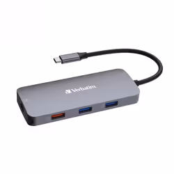 Verbatim CMH-09 USB tipo-C 10000 Mbit/s Argento - Vista aggiuntiva 4