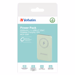 Verbatim Charge 'n' Go Polimeri di litio (LiPo) Carica wireless Verde - Vista aggiuntiva 4