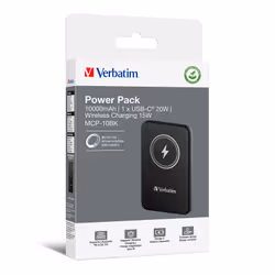 Verbatim Charge 'n' Go Polimeri di litio (LiPo) 10000 mAh Carica wireless Nero - Vista aggiuntiva 5