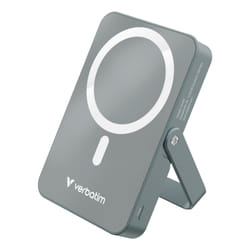 Verbatim Charge 'n' Go Magnetic Wireless Polimeri di litio (LiPo) 10000 mAh Carica wireless Grigio