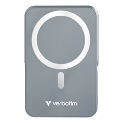 Verbatim Charge 'n' Go Magnetic Wireless Polimeri di litio (LiPo) 10000 mAh Carica wireless Grigio