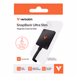 Verbatim SnapBack Ultra Slim SSD 2TB USB tipo-C USB 3.2 Gen 2x2 Nero - Vista aggiuntiva 2
