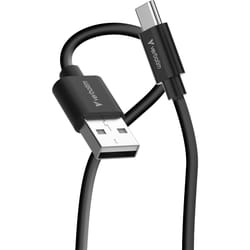 Verbatim 32393 cavo USB USB 2.0 1 m USB A USB C 0,48 Gbit/s 18 W Nero, Bianco