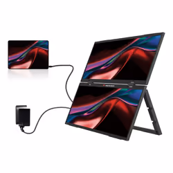 Verbatim Portable 15.6" FHD Dual Monitor Essentials Monitor portatile Nero 39,6 cm (15.6") LCD 1920 x 1080 Pixel - Vista aggiuntiva 7