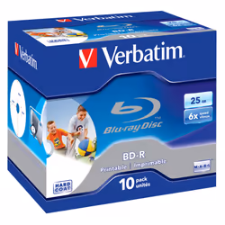 Verbatim BD-R SL 25GB 6x Printable 10 Pack Jewel Case 10 pz - Vista aggiuntiva 4
