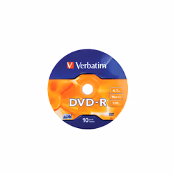 Verbatim DVD-R Matt Silver 16x 4,7 GB 10 pz