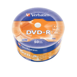 Verbatim DVD-R Matt Silver 50PK Wrap Spindle