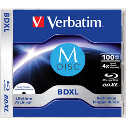 Verbatim MDISC Lifetime archival BDXL 100GB - Jewel case 1 pezzi
