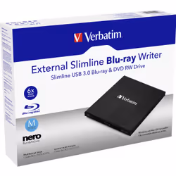 Verbatim External Slimline lettore di disco ottico Blu-Ray RW Nero - Vista aggiuntiva 7