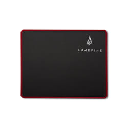 SureFire Silent Flight 320 Tappetino per mouse per gioco da computer Nero, Rosso