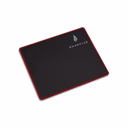 SureFire Silent Flight 320 Tappetino per mouse per gioco da computer Nero, Rosso - Vista aggiuntiva 6