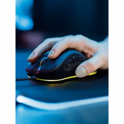 SureFire Silent Flight RGB-320 Tappetino per mouse per gioco da computer Nero - Vista aggiuntiva 5