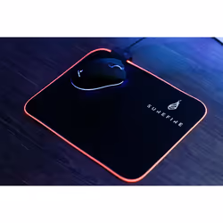 SureFire Silent Flight RGB-320 Tappetino per mouse per gioco da computer Nero - Vista aggiuntiva 7