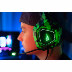 SureFire Skirmish Auricolare Cablato A Padiglione Gaming USB tipo A Nero, Mimetico, Verde - Vista aggiuntiva 7