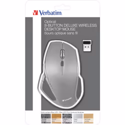 Verbatim Mouse a 8 pulsanti wireless con LED blu - Vista aggiuntiva 4
