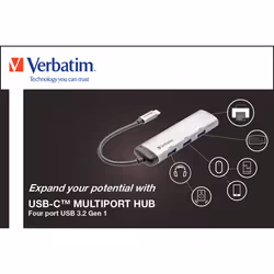 Verbatim Hub Multiporta USB-C Quattro porte USB 3.2 Gen 1 - Vista aggiuntiva 6