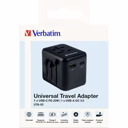 Verbatim 49544 adattatore per presa di corrente Universale Nero - Vista aggiuntiva 8