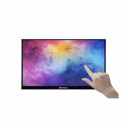 Verbatim 49591 14" Full HD LCD Touch Nero - Vista aggiuntiva 8