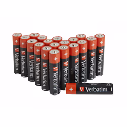 Verbatim 49876, Batteria monouso, Mini Stilo AAA, 1,5 V, 20 pz, 44,5 mm, 1,05 cm
