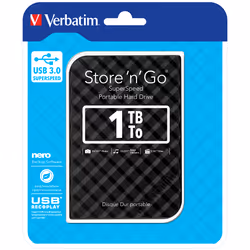 Verbatim Disco rigido portatile Store 'n' Go USB 3.0 da 1 TB Nero - Vista aggiuntiva 5