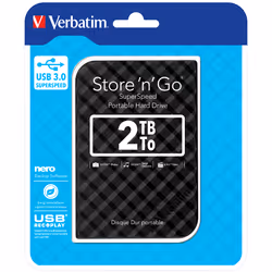 Verbatim Disco rigido portatile Store 'n' Go USB 3.0 da 2 TB Nero - Vista aggiuntiva 5