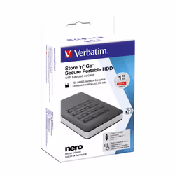 Verbatim Disco rigido portatile Store n Go® Secure con tastierino di accesso da 1TB - Vista aggiuntiva 5