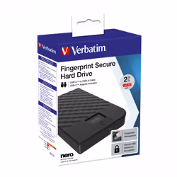 Verbatim Disco Rigido Portatile Fingerprint Secure da 2 TB - Vista aggiuntiva 4