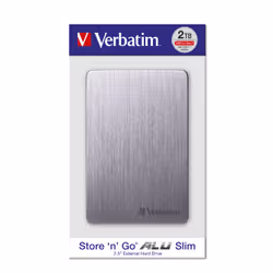 Verbatim Disco rigido portatile Store 'n' Go ALU Slim da 1 TB Grigio Siderale - Vista aggiuntiva 7