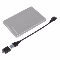 Verbatim Disco rigido portatile Store 'n' Go ALU Slim da 1 TB Argento - Vista aggiuntiva 4