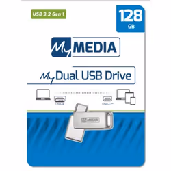 MyMedia MyDual USB 3.2 Gen 1 unità flash USB 128 GB USB Type-A / USB Type-C 3.2 Gen 1 (3.1 Gen 1) Argento