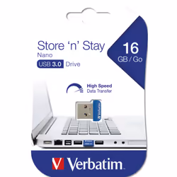 Verbatim Store 'n' Stay NANO - Memoria USB 3.0 da 16 GB - Blu - Vista aggiuntiva 6