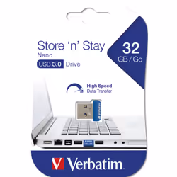 Verbatim Store 'n' Stay NANO - Memoria USB 3.0 da 32 GB - Blu - Vista aggiuntiva 5