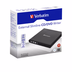Verbatim Slimline CD/DVD lettore di disco ottico DVD-RW Nero - Vista aggiuntiva 5