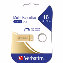 Verbatim Metal Executive - Memoria USB 3.0 da 16 GB - Oro - Vista aggiuntiva 5