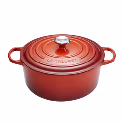 Le Creuset 21177260602430, 5,3 L, Rotondo, Rosso, Ghisa, Smaltato, Rosso