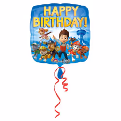 Amscan 763.3018001, Pallone giocattolo, Lamina, Multicolore, Immagine, Compleanno, Quadrato
