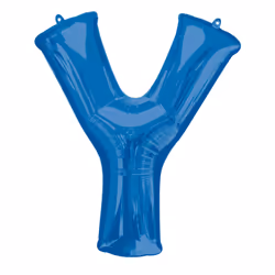 Amscan 3544901, Pallone giocattolo, Lamina, Blu, Lettera, 86 cm, 5 pz