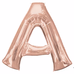 Amscan 3656401, Pallone giocattolo, Lamina, Oro, Lettera, 86 cm, 5 pz