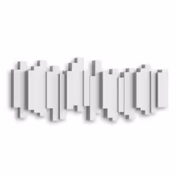 Umbra 318211-660, Interno, Gancio universale, Bianco, Legno, 2,268 kg, Rettangolo