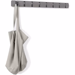 Flip Attaccapanni da parete con 8 ganci ribaltabili, Frassino, Grigio/peltro - Umbra - Vista aggiuntiva 9