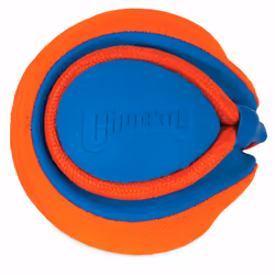 Chuckit! 32220, Cane, Palla, Blu, Arancione, Gomma, Riporto, 14 cm