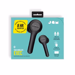JAM Black TWS EXEC Auricolare Wireless In-ear Musica e Chiamate Bluetooth Nero