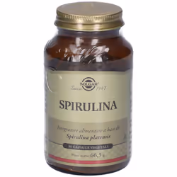 Solgar Spirulina Integratore Vegano Azione Energetica 80 Tavolette