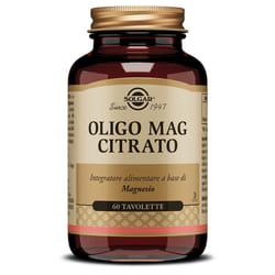 Solgar Oligo Mag Citrato Integratore Magnesio 60 Tavolette