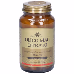 Solgar Oligo Mag Citrato Integratore Magnesio 60 Tavolette