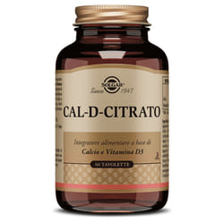 Solgar Cal D Citrato Integratore per Muscoli e Articolazioni 60 Tavolette