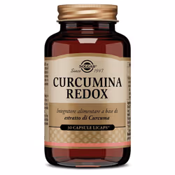Solgar Curcumina Redox è un integratore di Curcuma utile per la sua azione antinfiammatoria delle articolazioni, per migliora ...