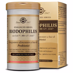 Solgar Biodophilus è un integratore alimentare con ceppi probiotici di alta qualità, ideale per il benessere intestinale e la ...