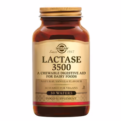 Solgar Lactase è un integratore alimentare in tavolette masticabili, formulato con l'enzima lattasi per supportare la digesti ...